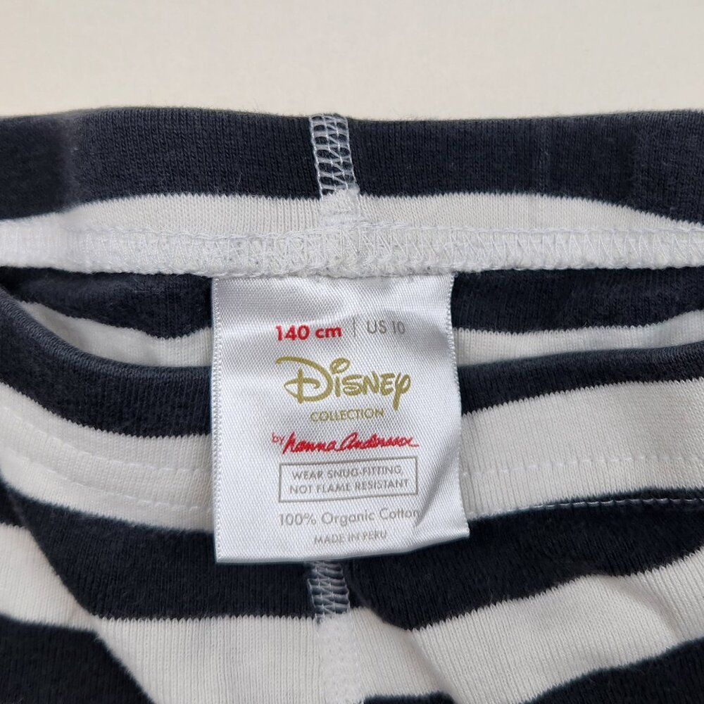 Hanna Andersson Disney Blue White Striped Pajama Pants sz US 10 140cm - Picture 5 of 7